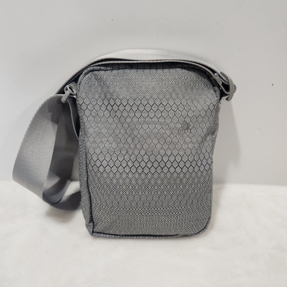 Jansport Ascent Weekender Suede Gray Shadow Geometric Crossbody Shoulder Bag - Picture 7 of 13